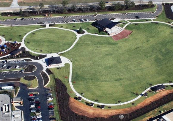 Evans Towne Center Park Aerial 1